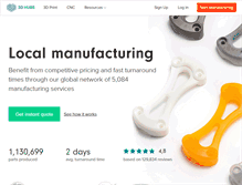 Tablet Screenshot of 3dhubs.com